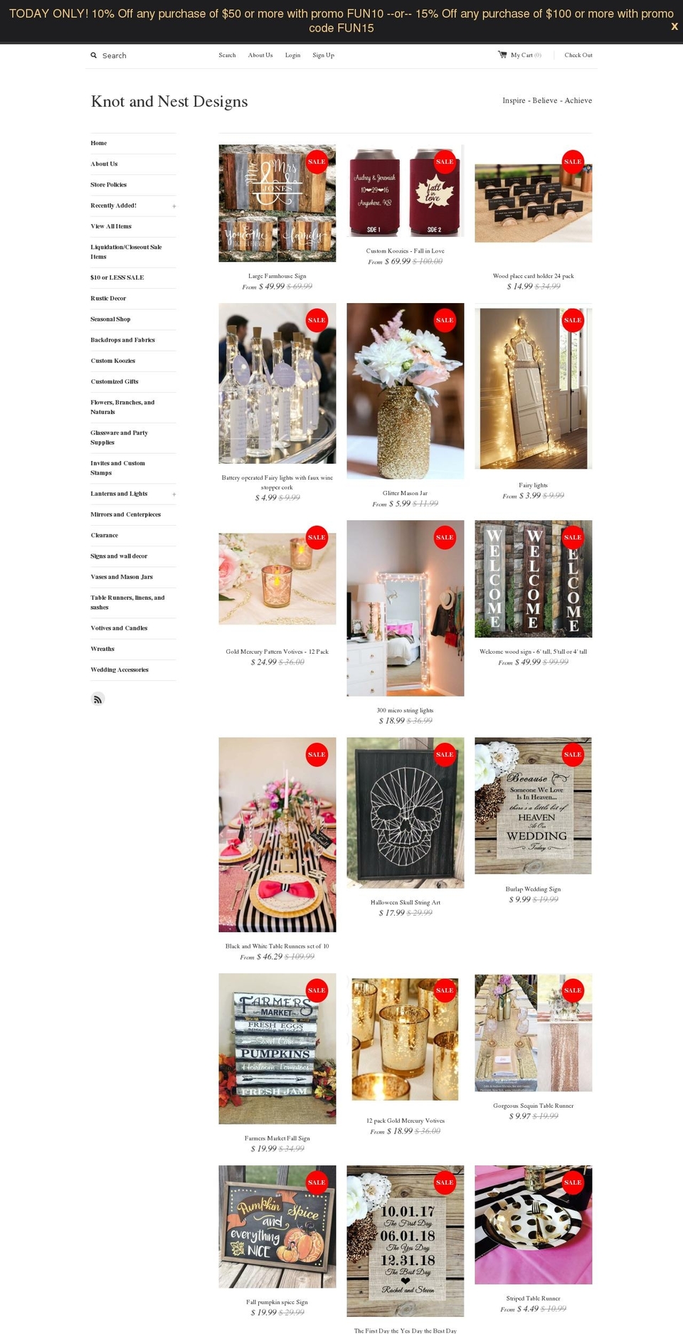 knontandnestdesigns.com — Shopify storefront screenshot