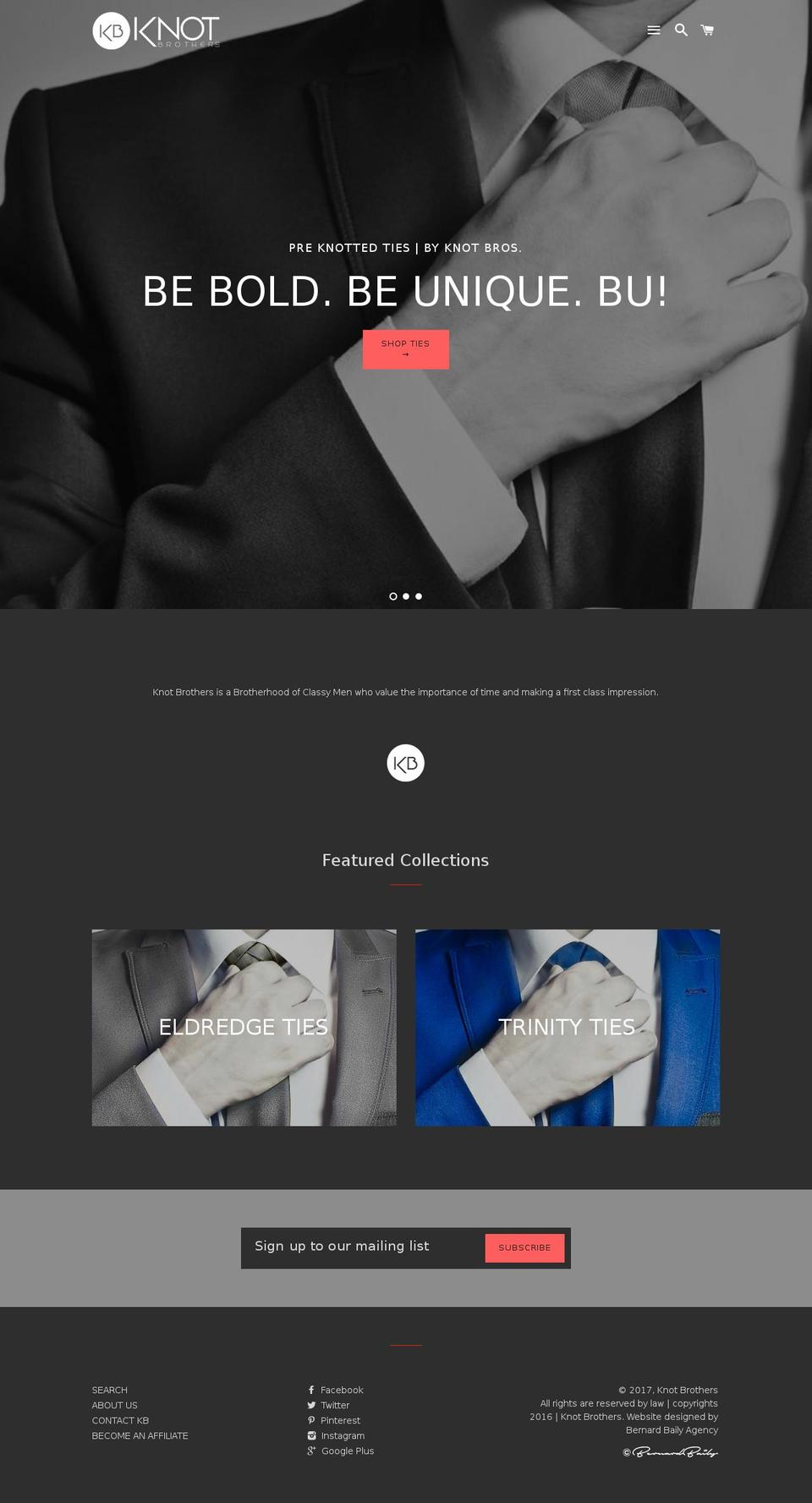 knotbrothers.com shopify website screenshot