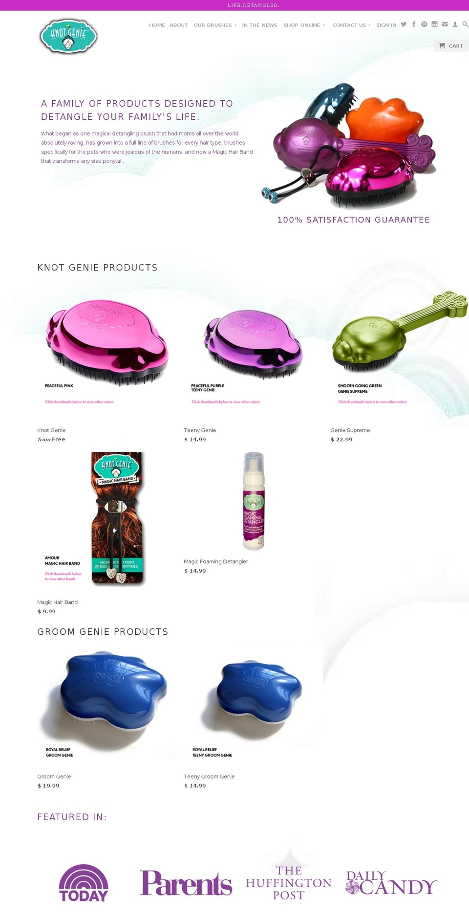 knotgenie.com shopify website screenshot