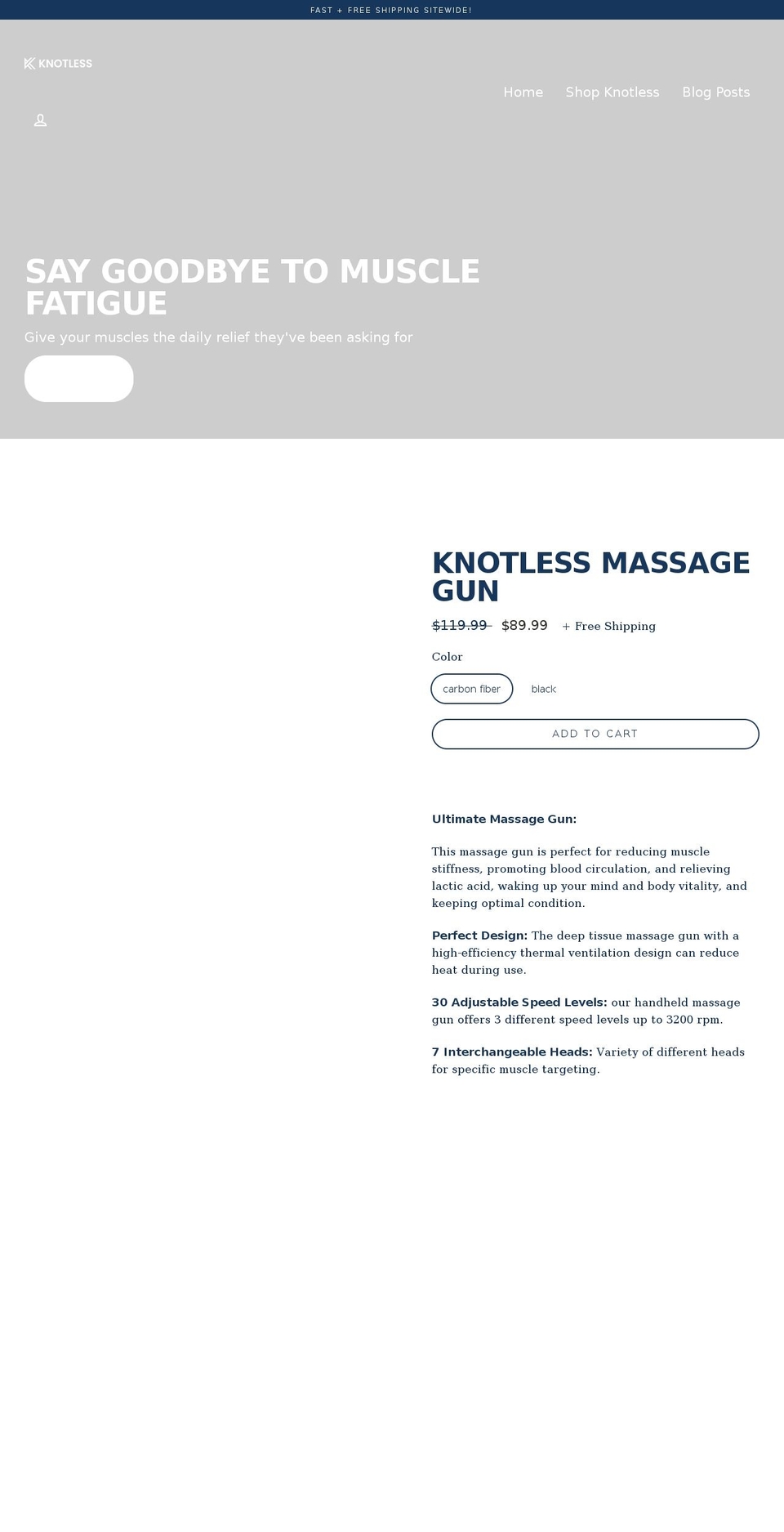 premium-theme Shopify theme site example knotless.net