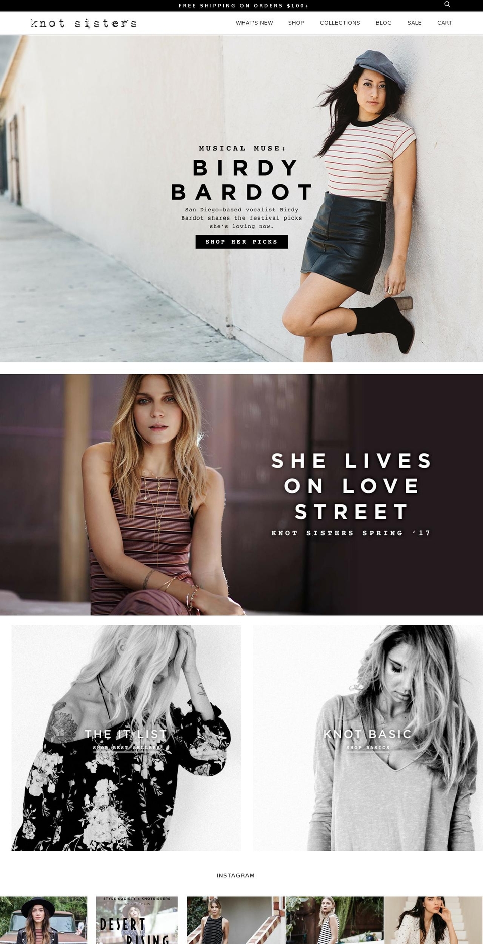 knotsisters.com shopify website screenshot