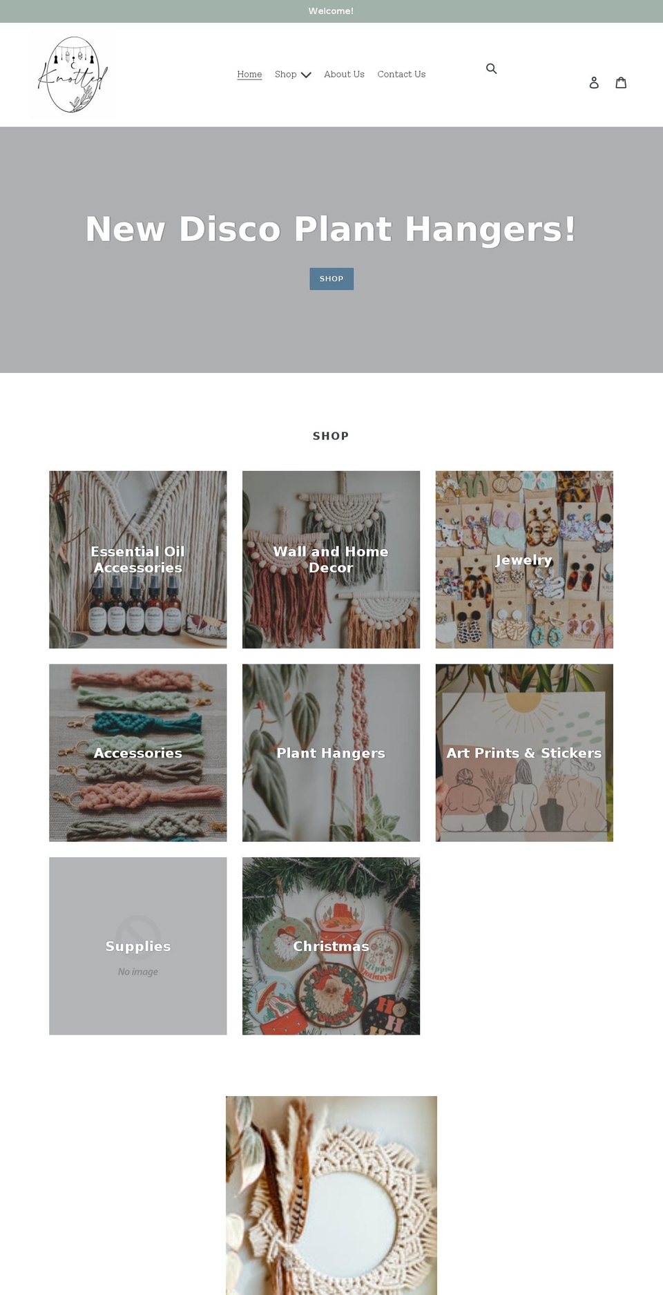 knotted.us shopify website screenshot