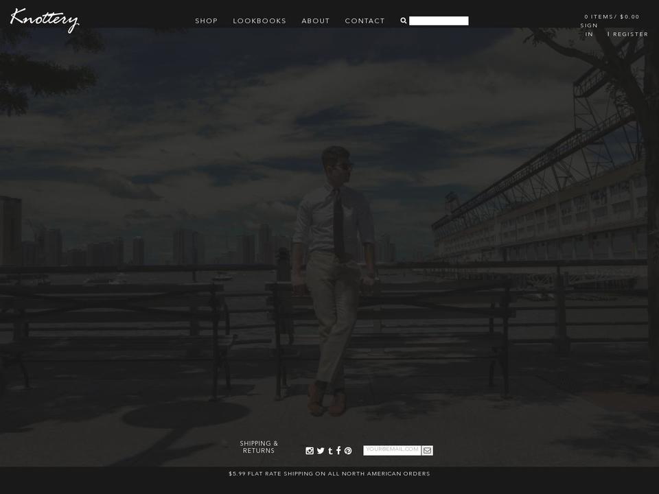 knotterynewyork.com — Shopify storefront screenshot