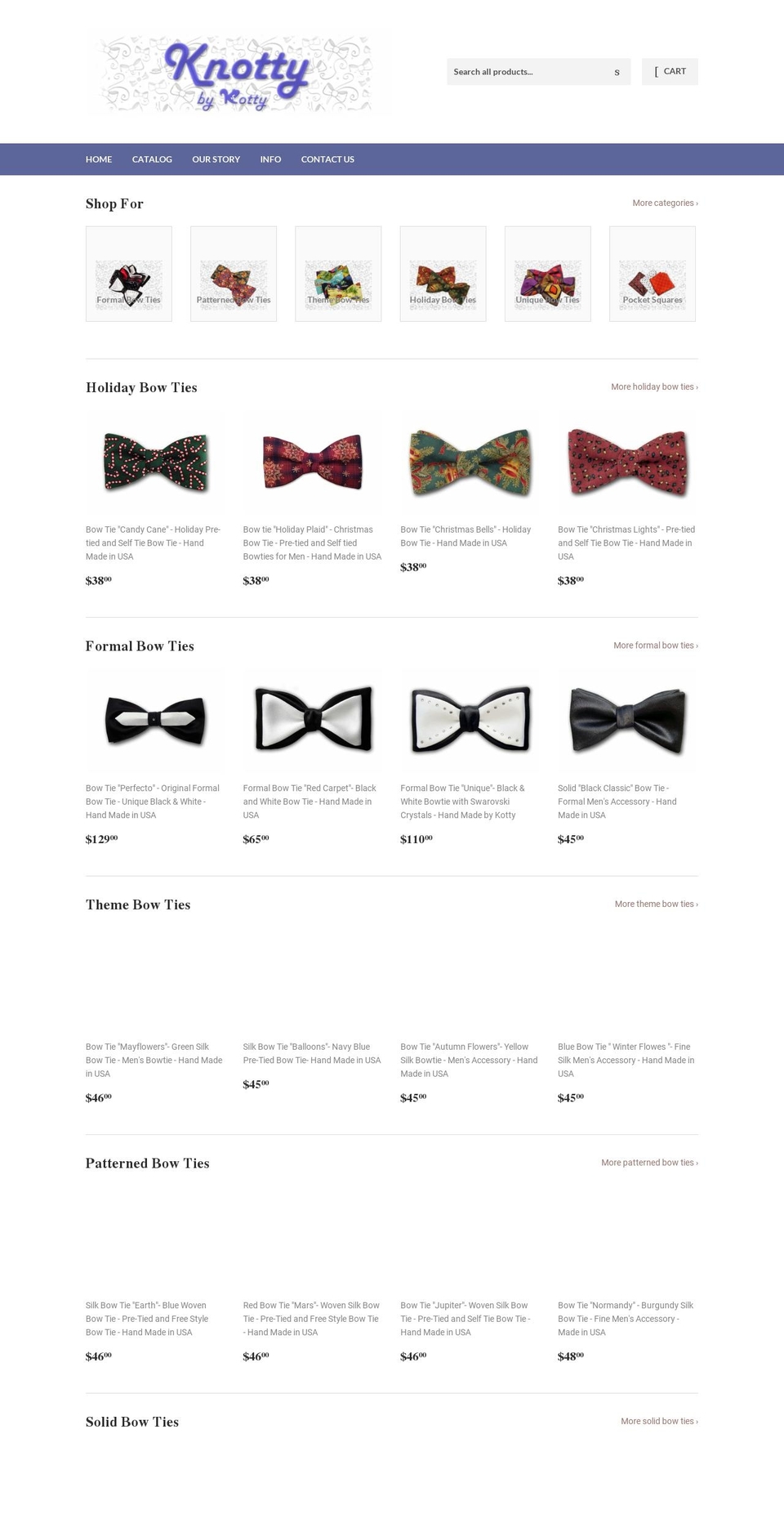 knottybykotty.com — Shopify storefront screenshot