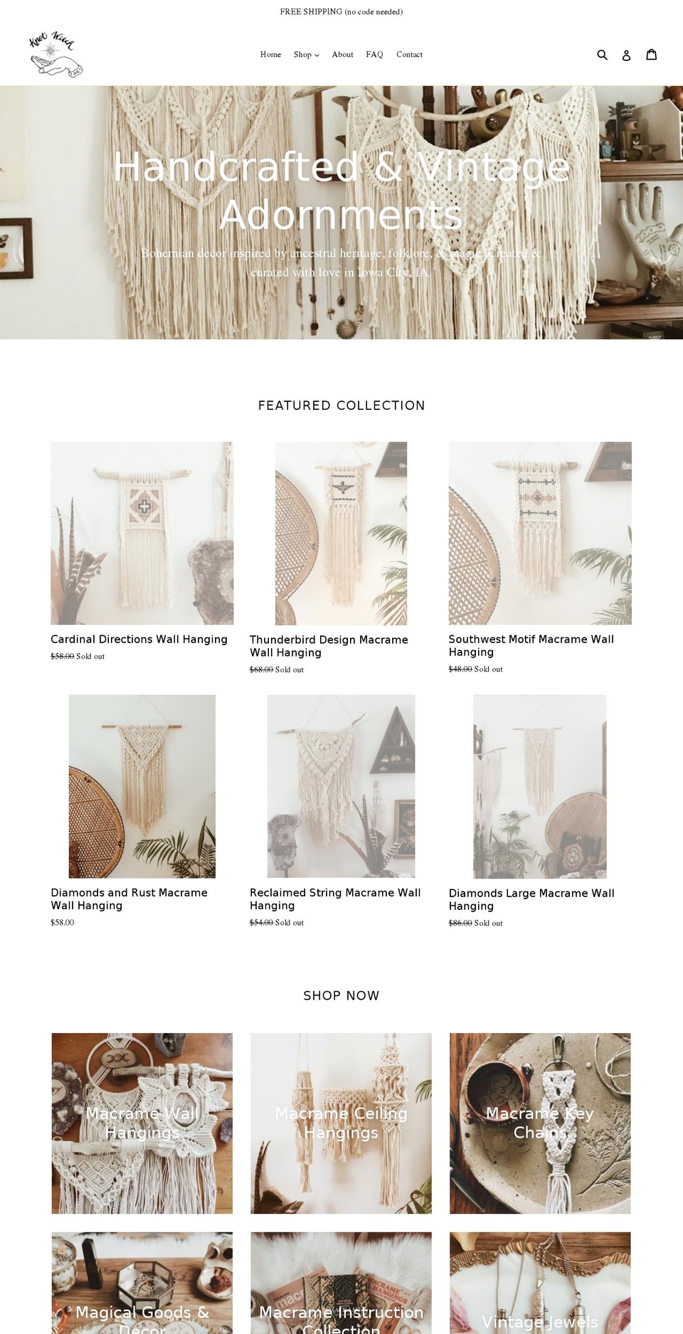 knotwitch.com — Shopify storefront screenshot
