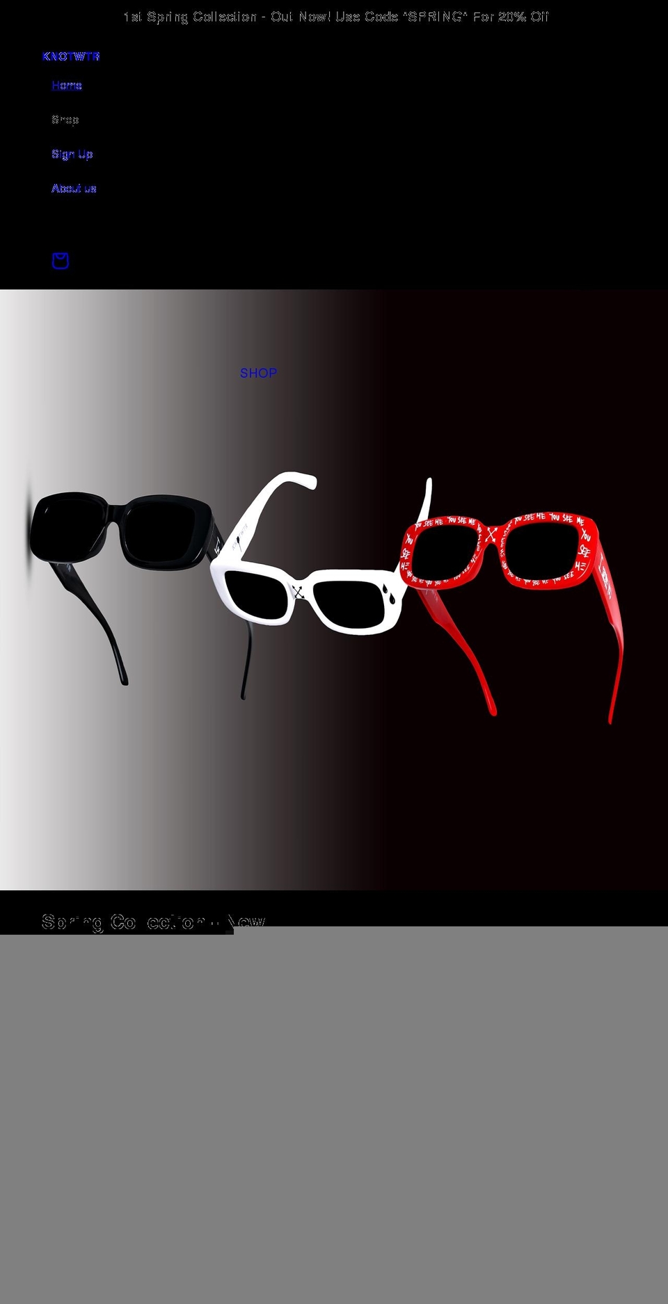 knotwtr.com shopify website screenshot