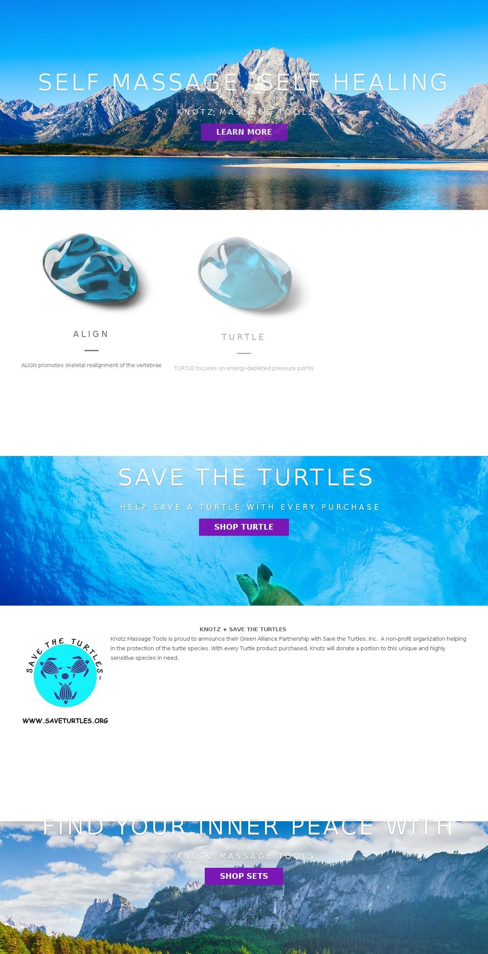 knotzmasssagetools.com shopify website screenshot