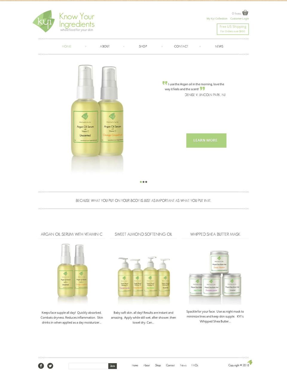 know-your-ingredients Shopify theme site example know-your-ingredients.biz