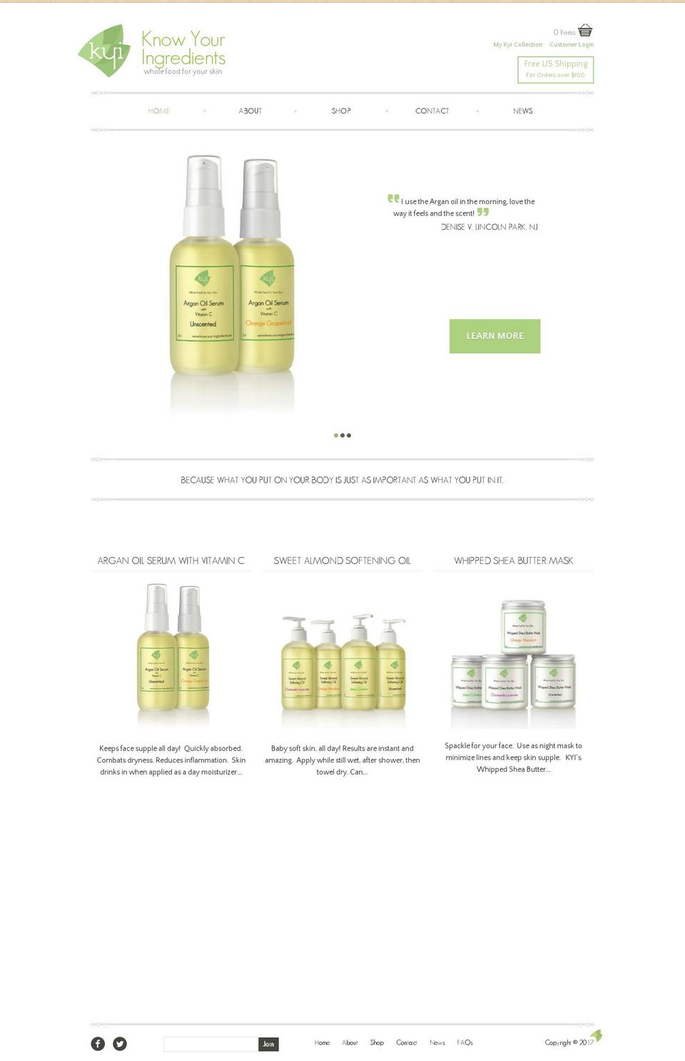 know-your-ingredients Shopify theme site example know-your-ingredients.co