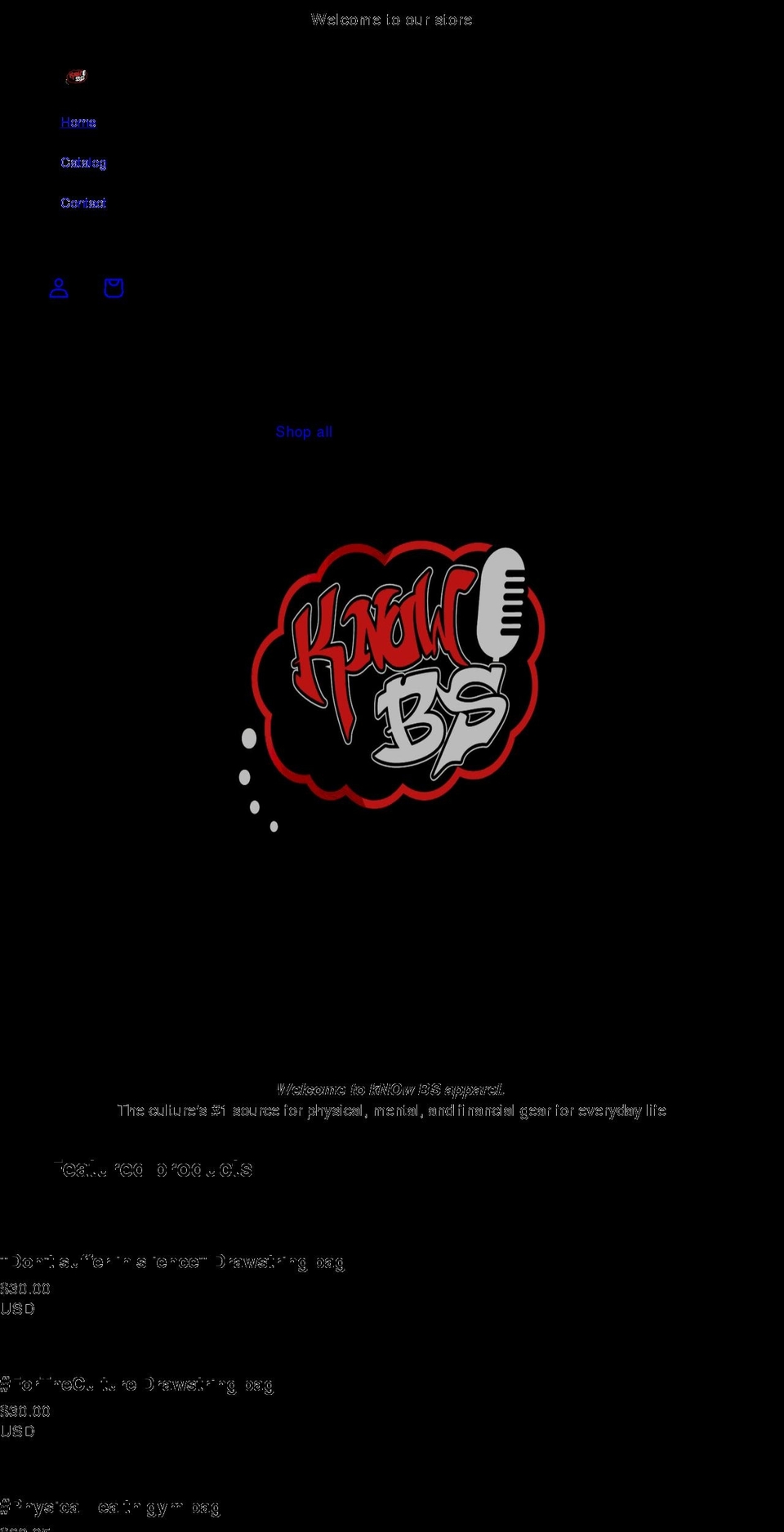 knowbspodcast.com shopify website screenshot