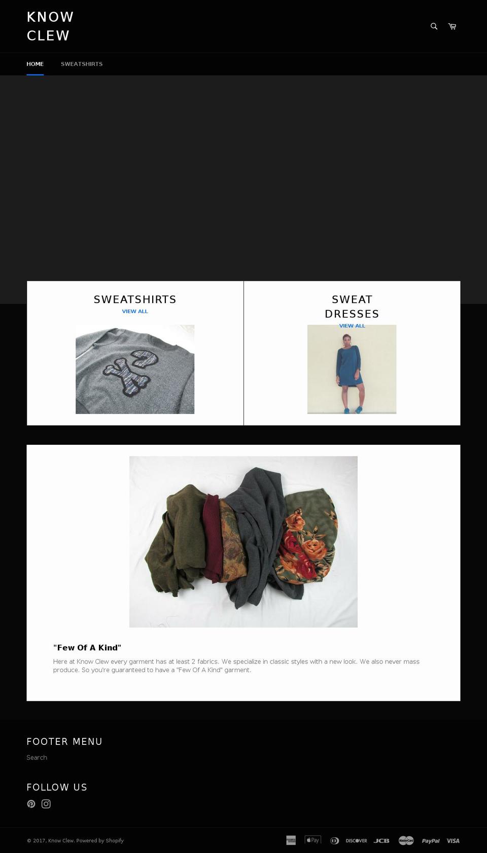 knowclew.com shopify website screenshot