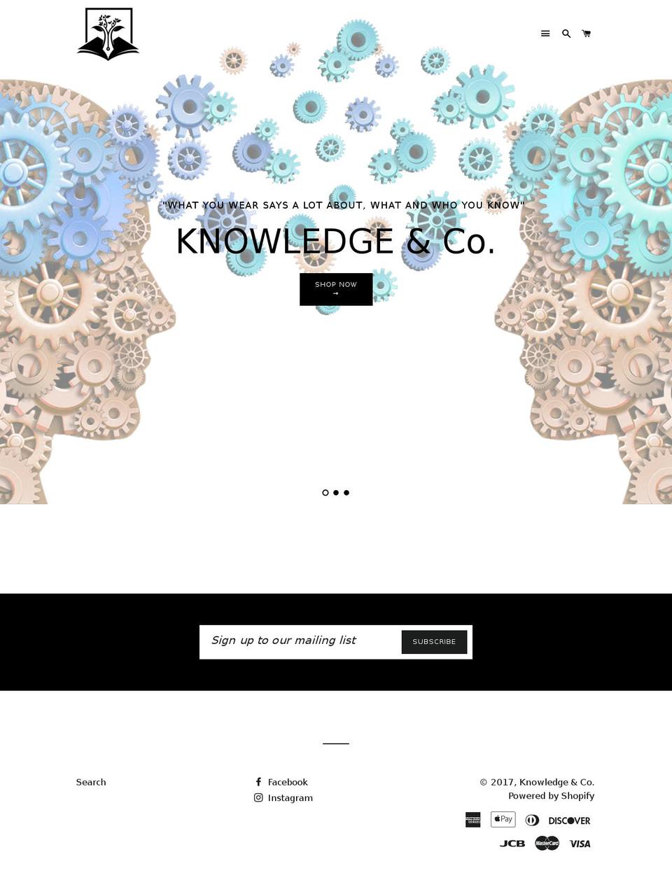 knowledgeandco.com shopify website screenshot