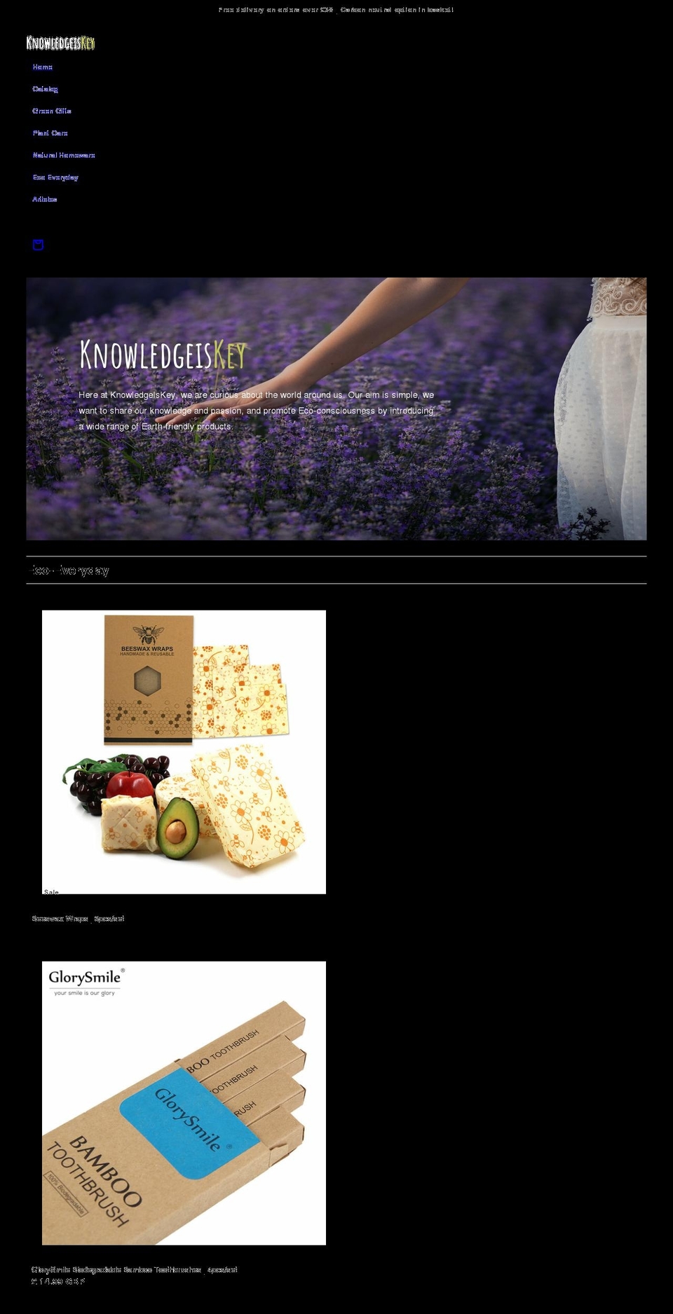 knowledgeiskey.co.uk shopify website screenshot