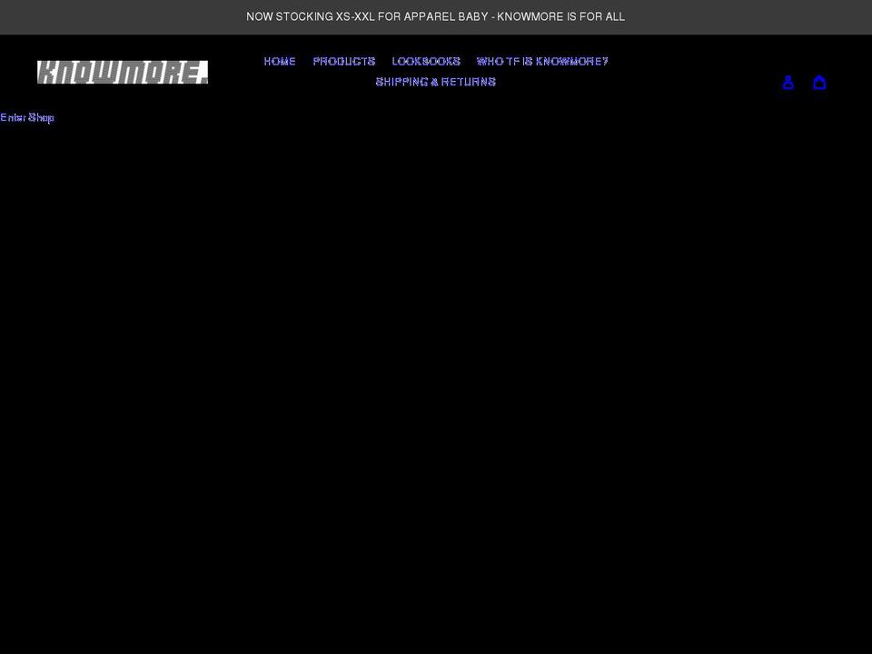 knowmore.store shopify website screenshot