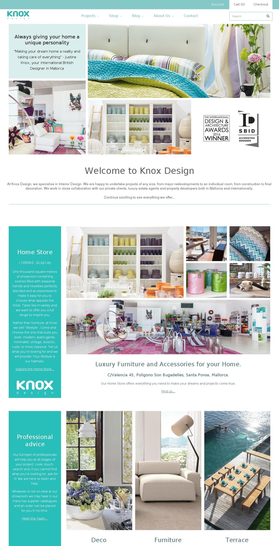 knoxdesign.net shopify website screenshot