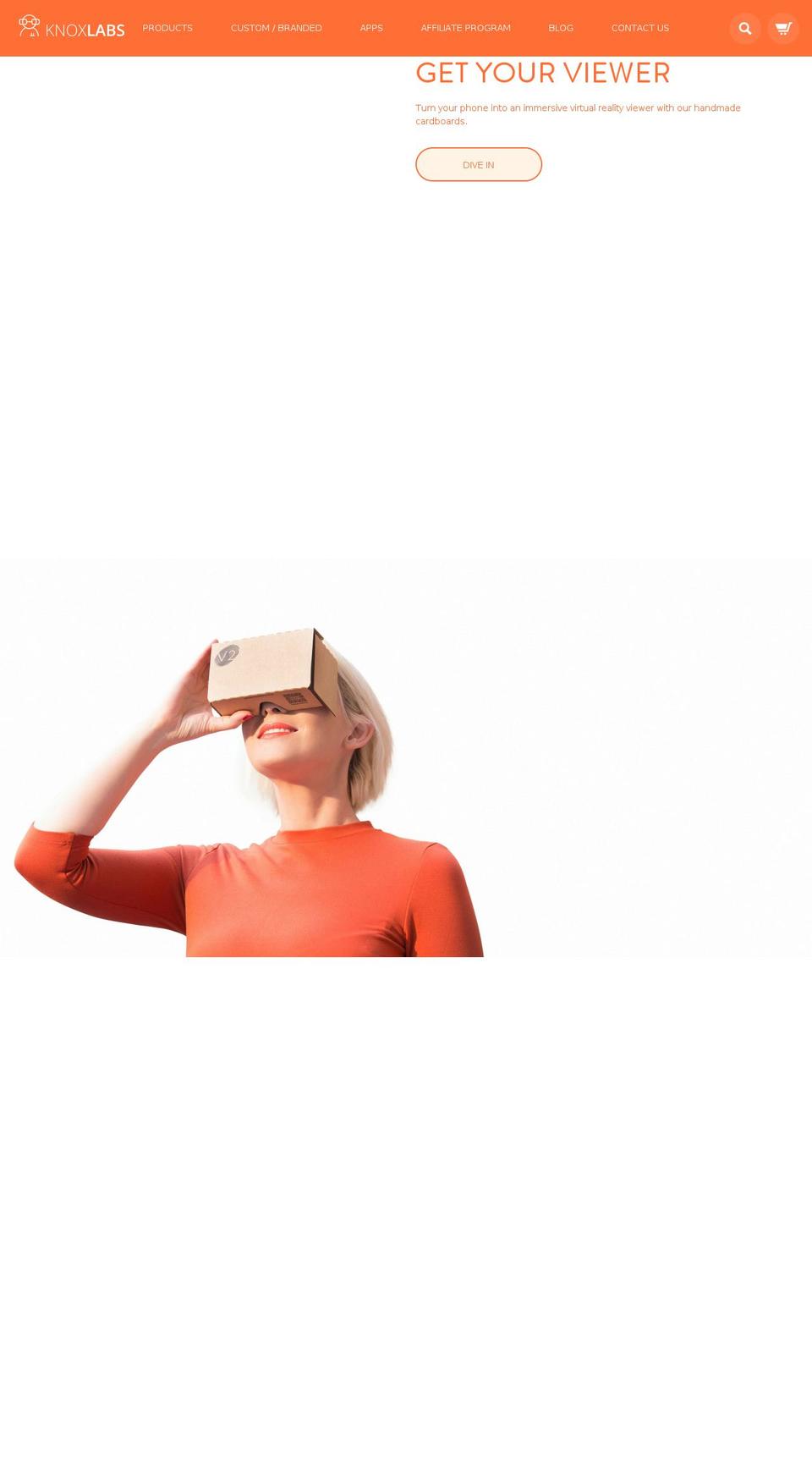 knoxlabsvr.com — Shopify storefront screenshot