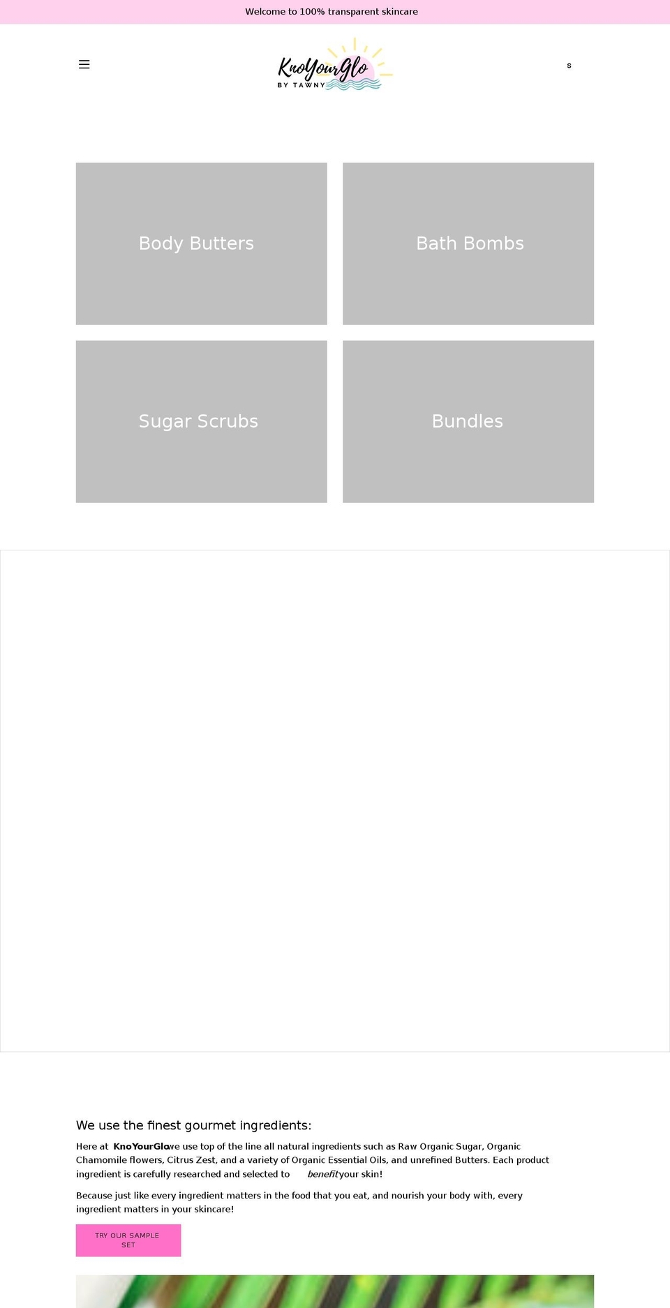 knoyourglo.com shopify website screenshot