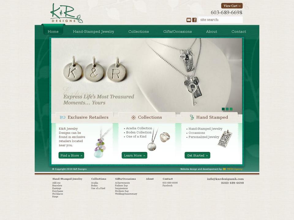 knrdesignsnh.com — Shopify storefront screenshot