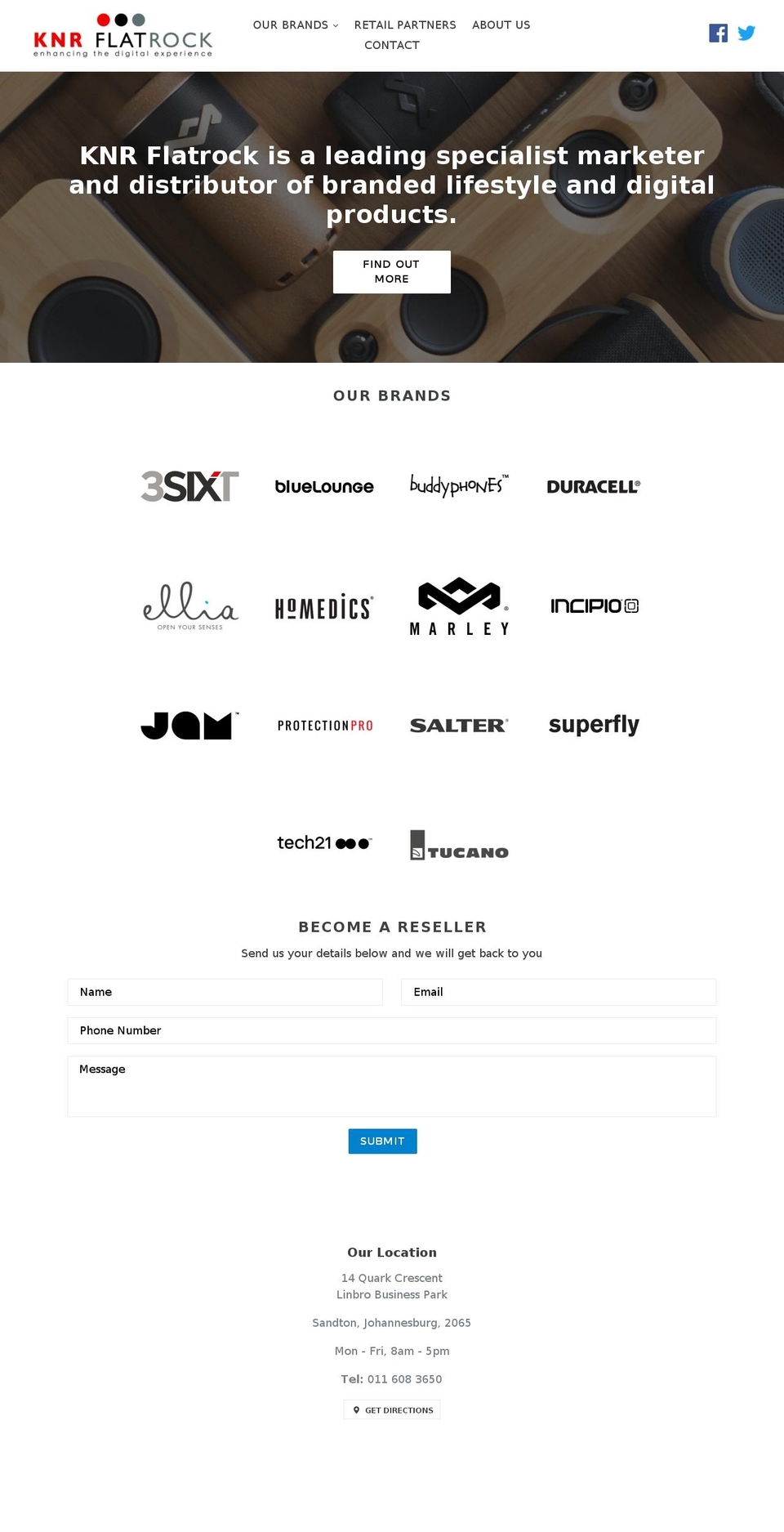 knrflatrock.com — Shopify storefront screenshot