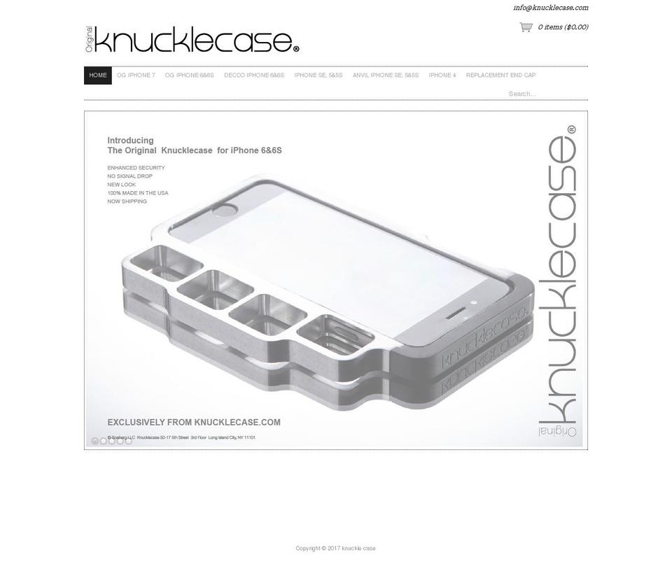 knucklecase.com shopify website screenshot