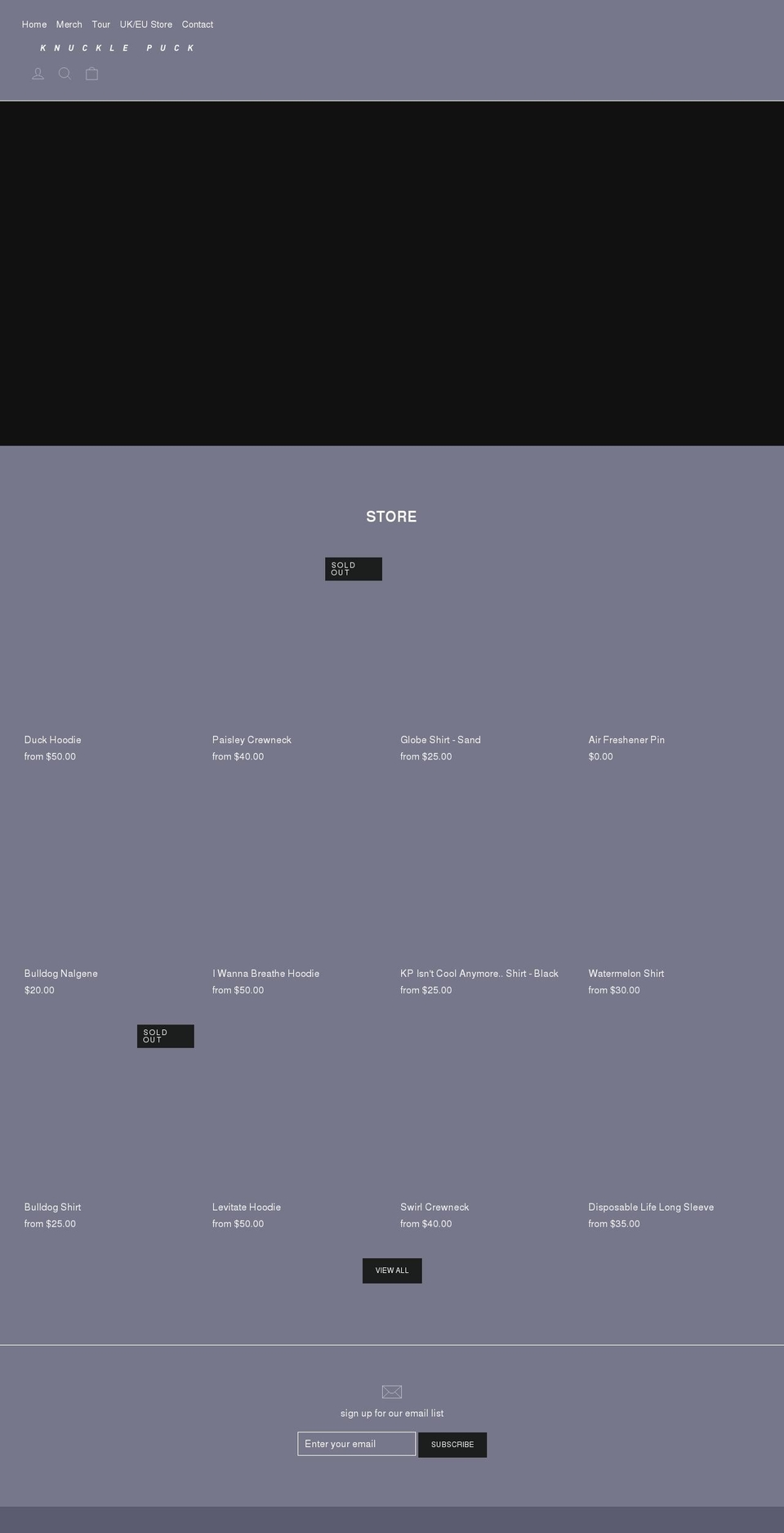 knucklepuckil.com shopify website screenshot