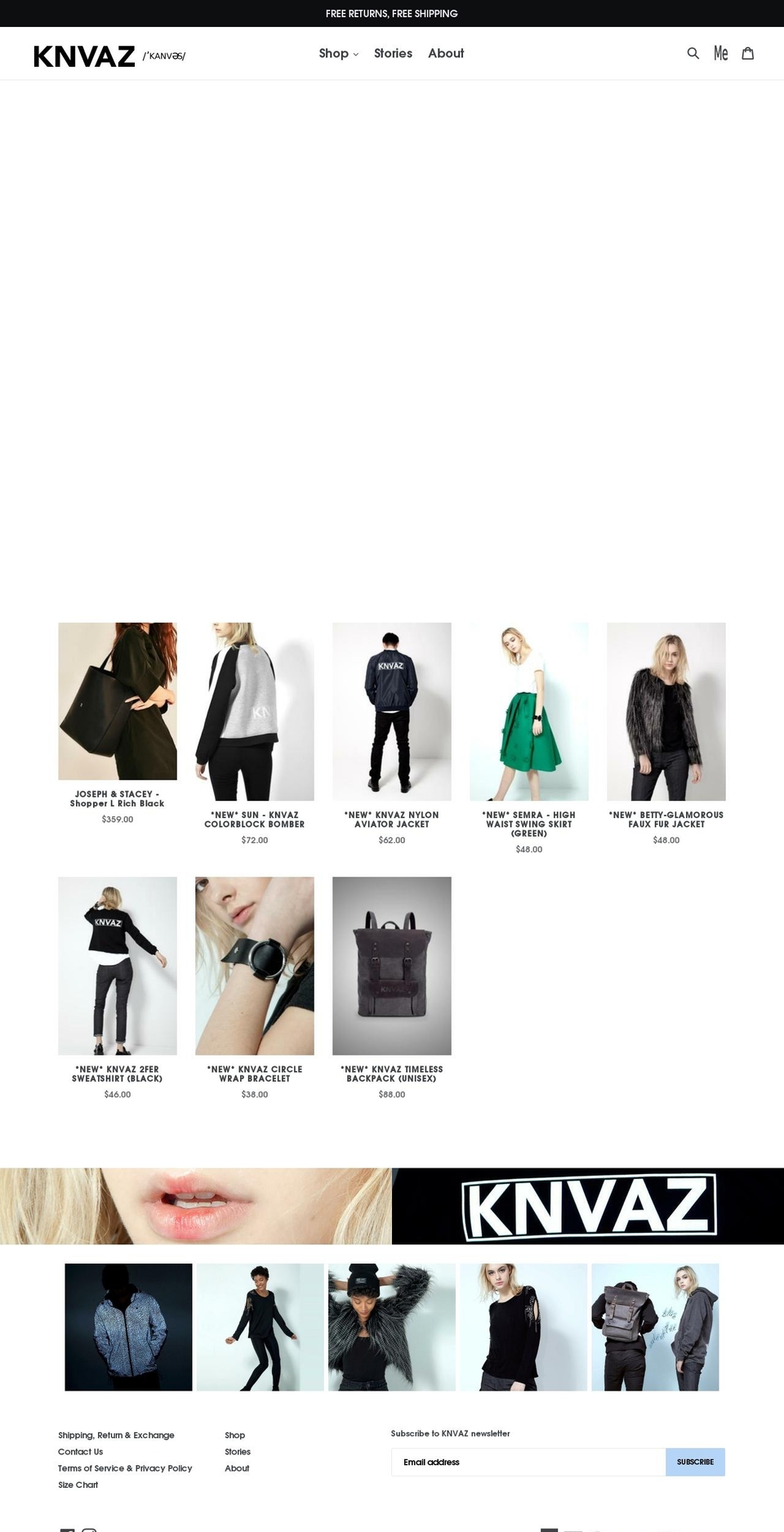 knvaz.com shopify website screenshot