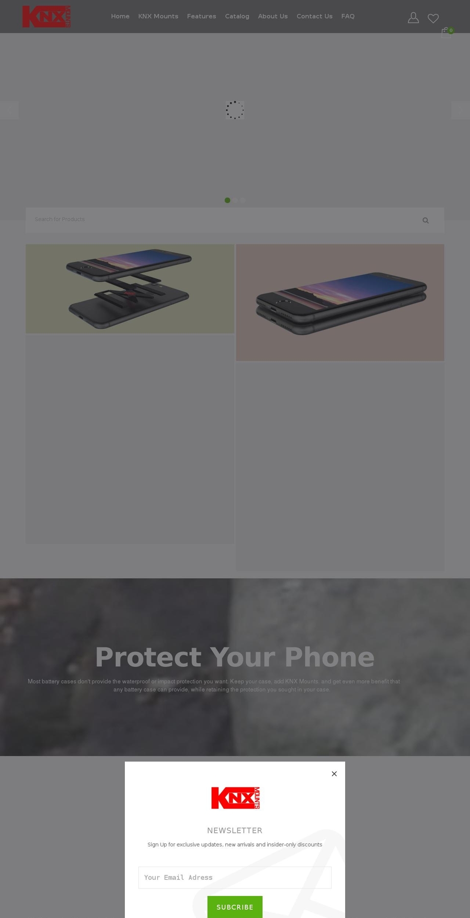 knxmounts.com — Shopify storefront screenshot
