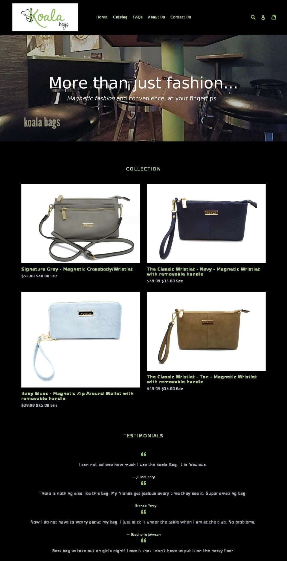 koala-bags.com — Shopify storefront screenshot