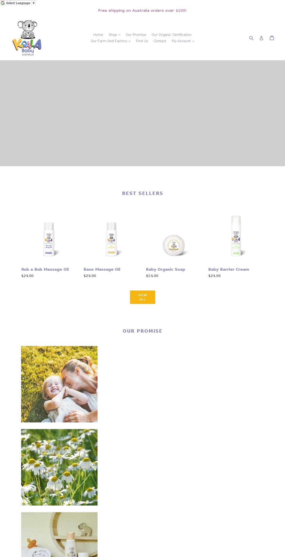 koalababy.com.au shopify website screenshot