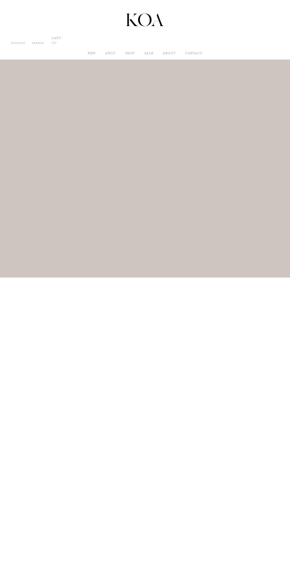 koathelabel.com.au shopify website screenshot