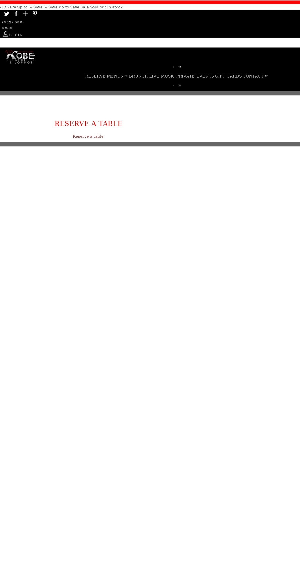 kobesealbeach.com shopify website screenshot