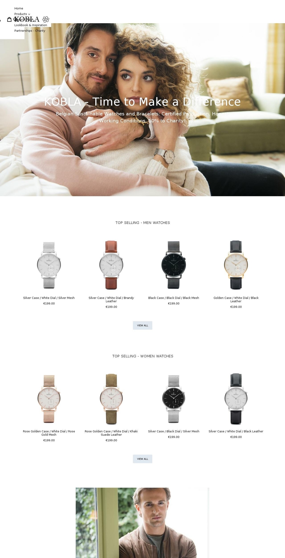 koblawatches.com — Shopify storefront screenshot