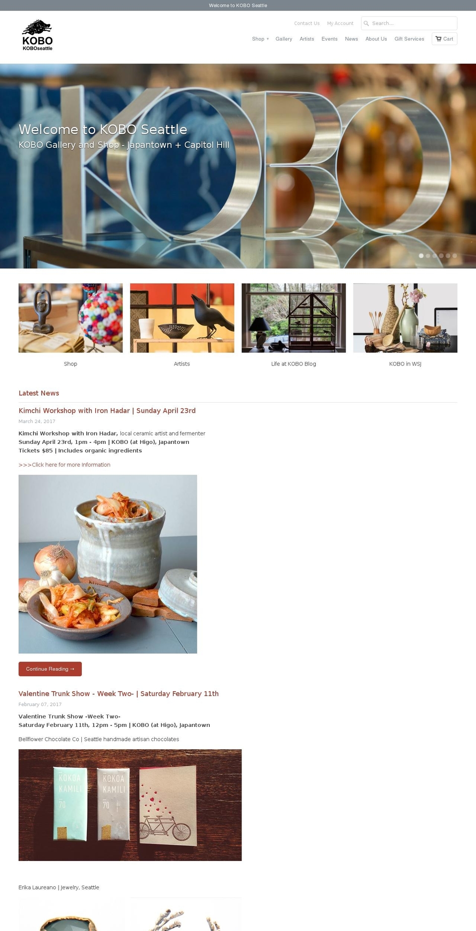 koboseattle.com shopify website screenshot