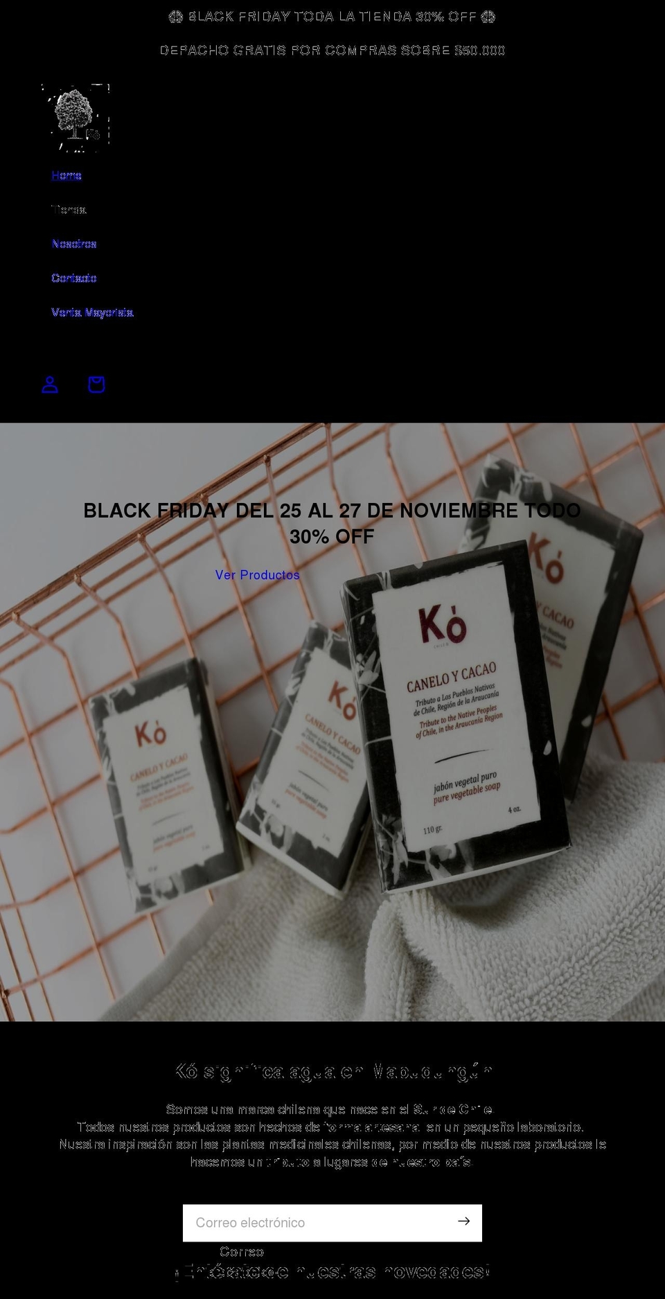 kochile.cl shopify website screenshot