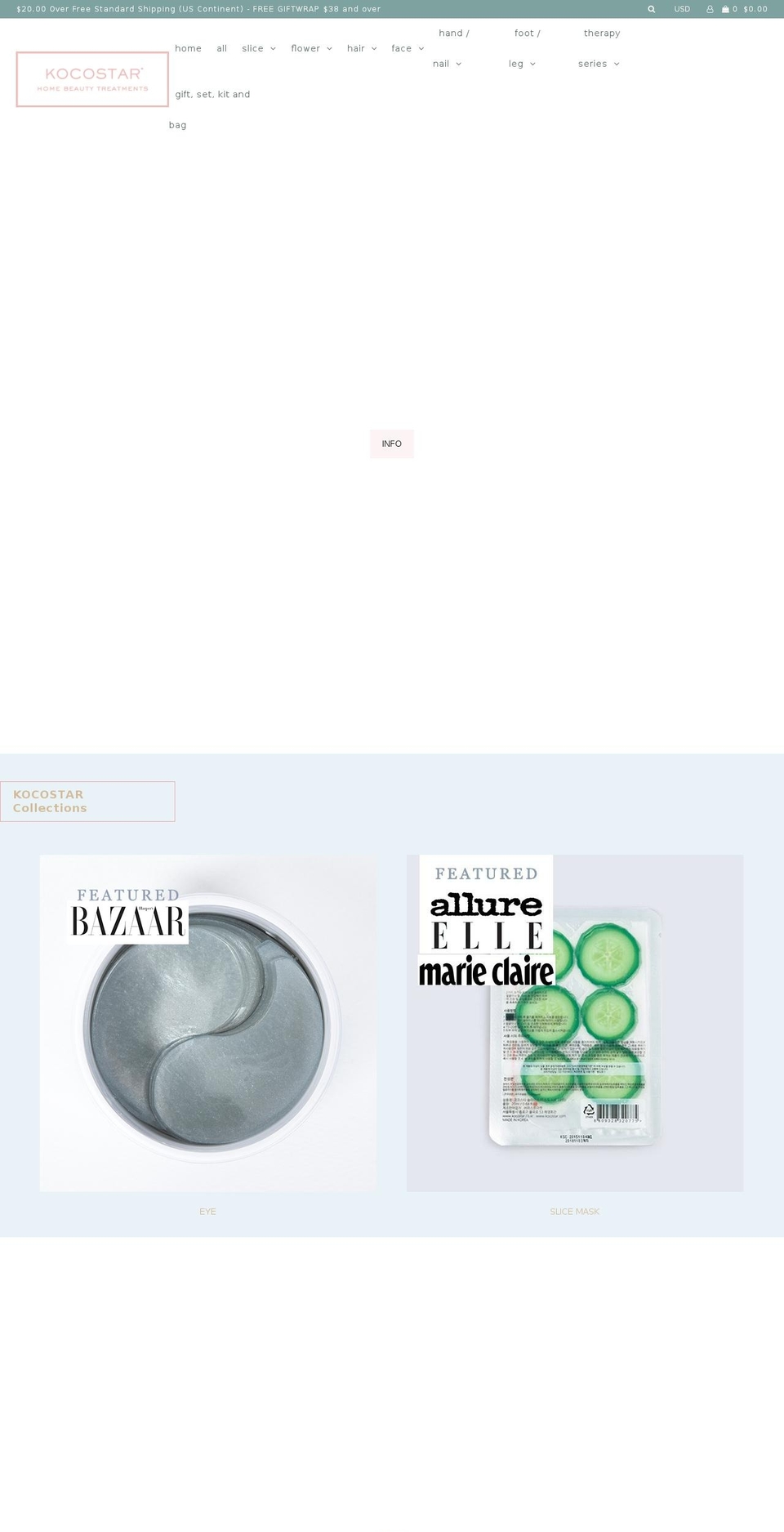 kocostarstore.com — Shopify storefront screenshot