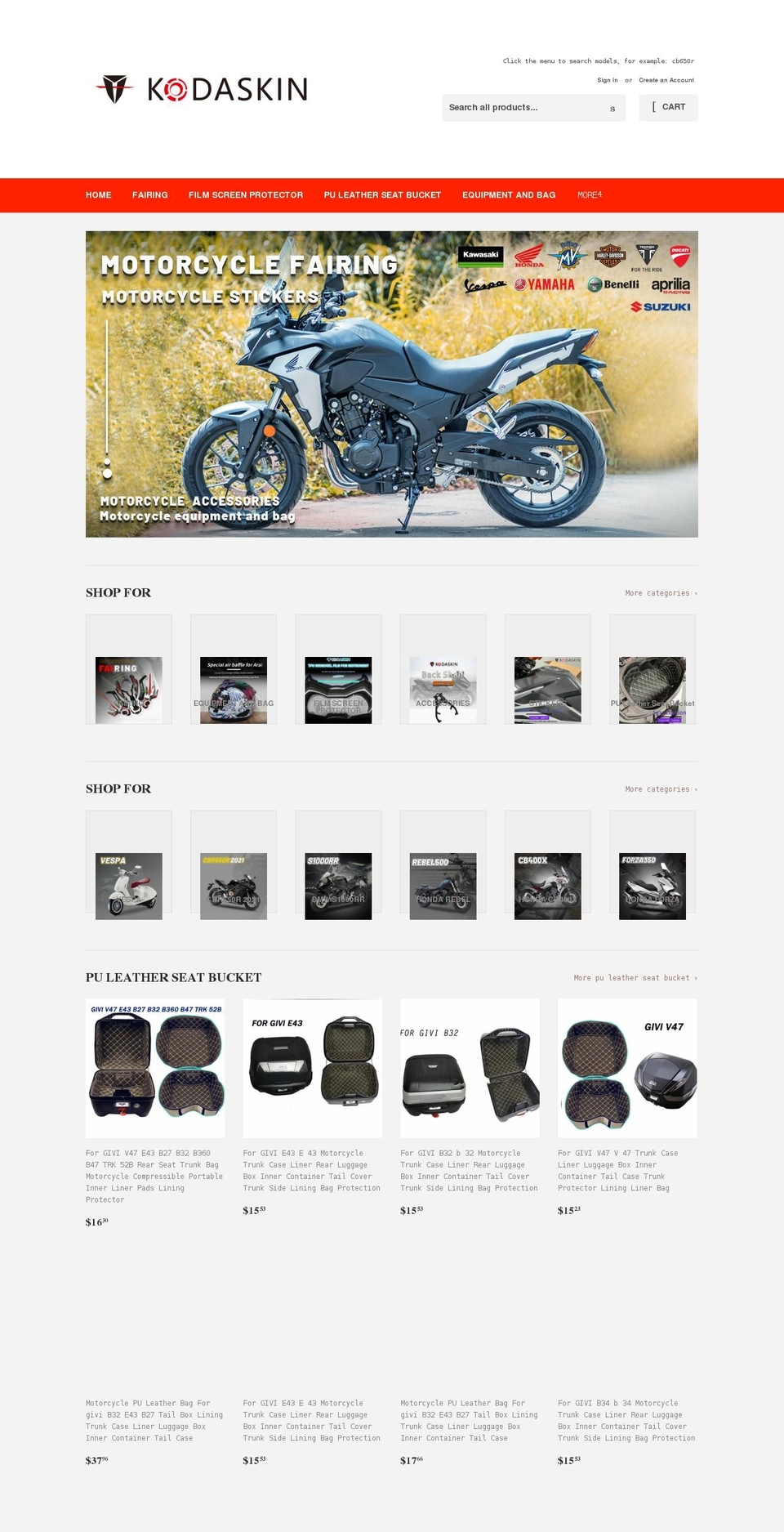 kodaskin.com shopify website screenshot