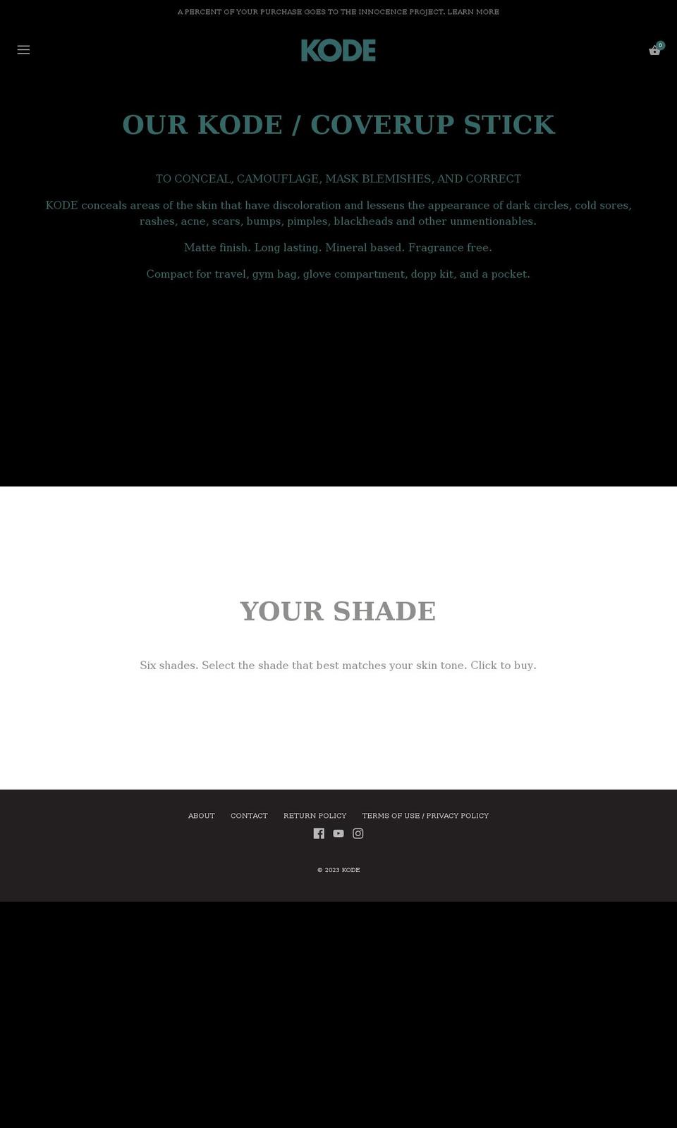 kode.store shopify website screenshot