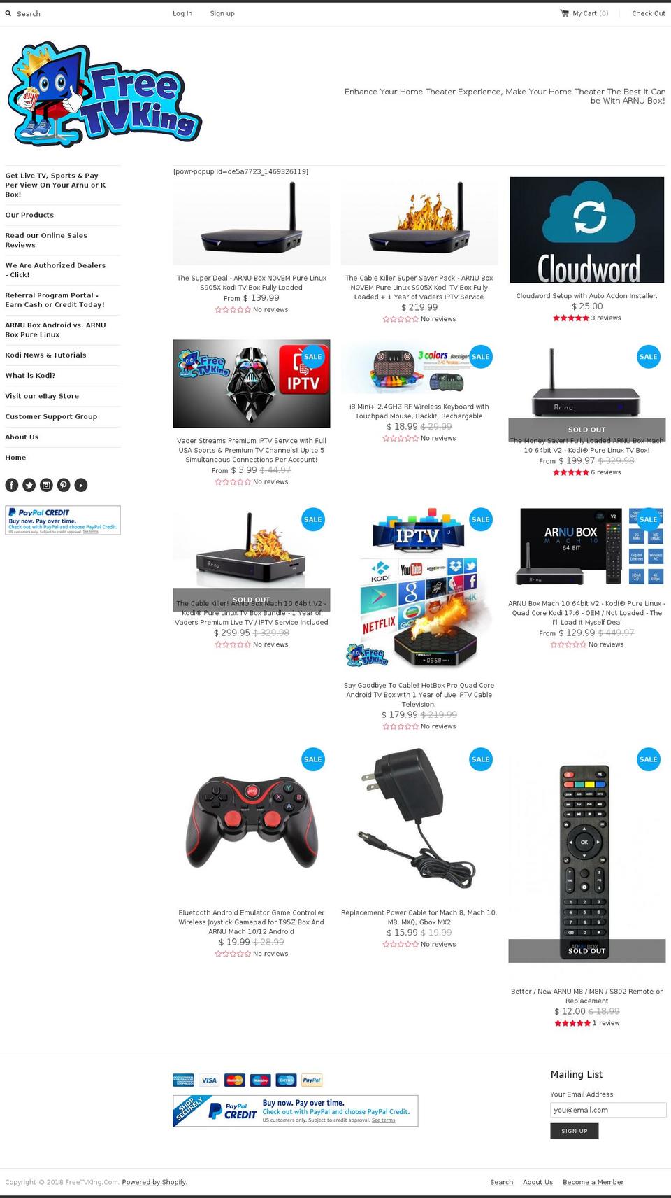 kodiprojector.com shopify website screenshot