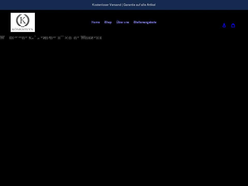 koenigsteyn.de shopify website screenshot