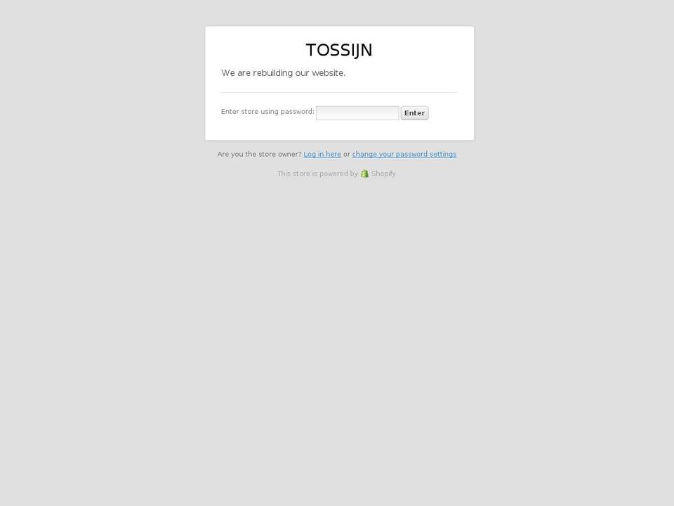 koentossijn.com — Shopify storefront screenshot