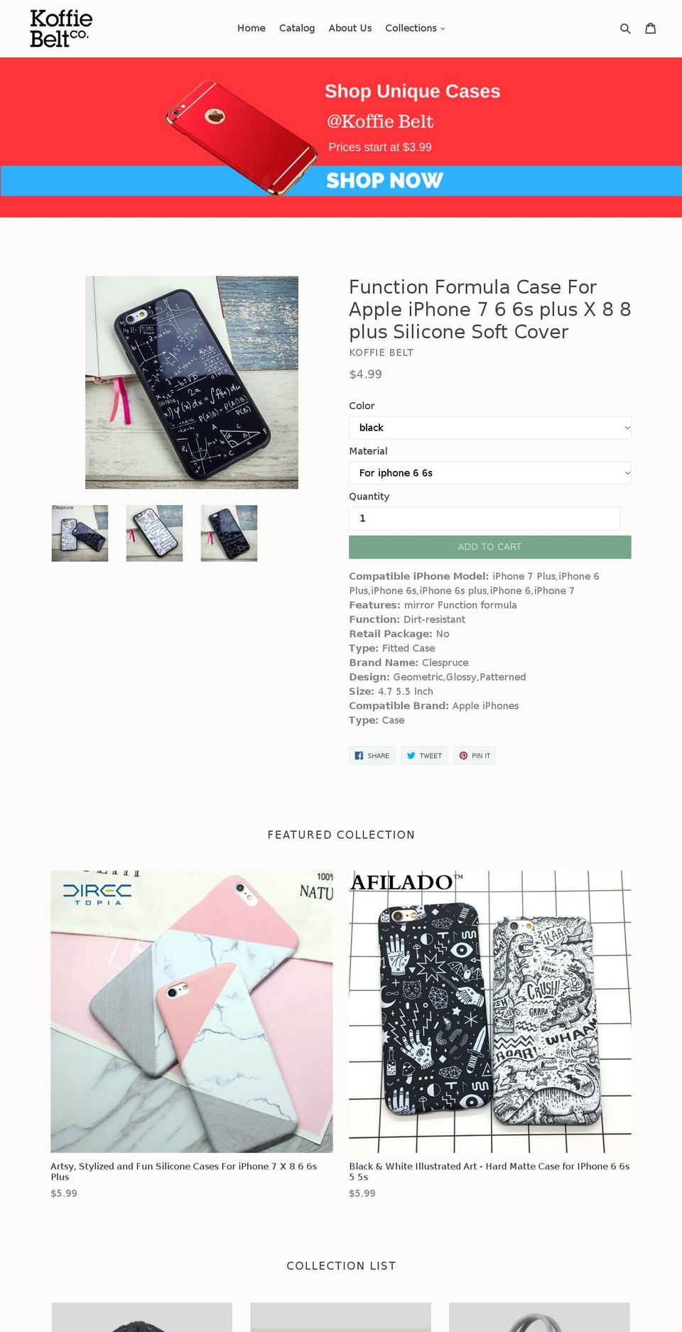 koffiebelt.com — Shopify storefront screenshot