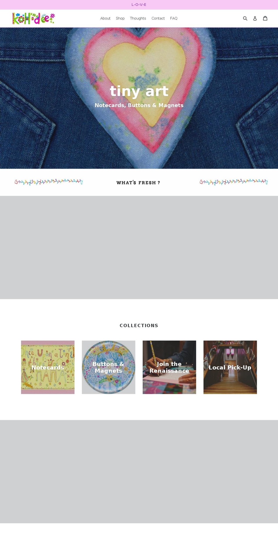 koh-dee.com — Shopify storefront screenshot