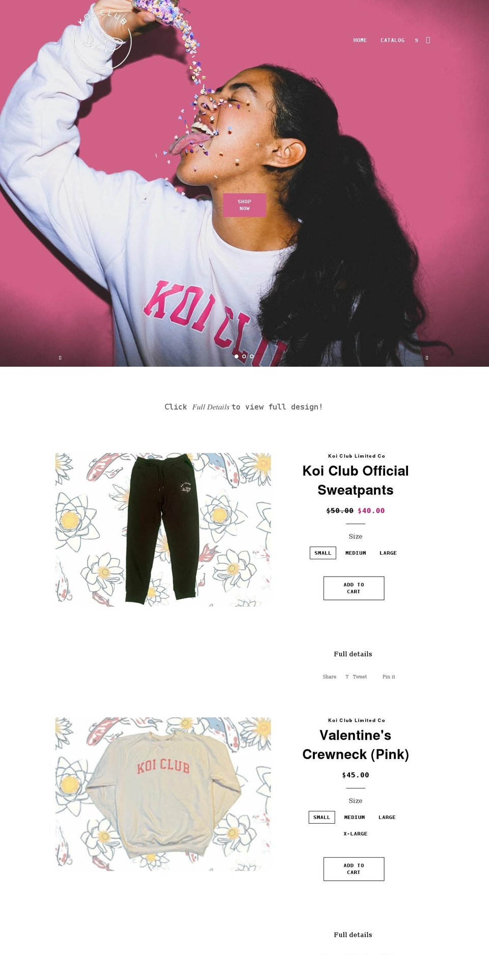 koi-club.com shopify website screenshot