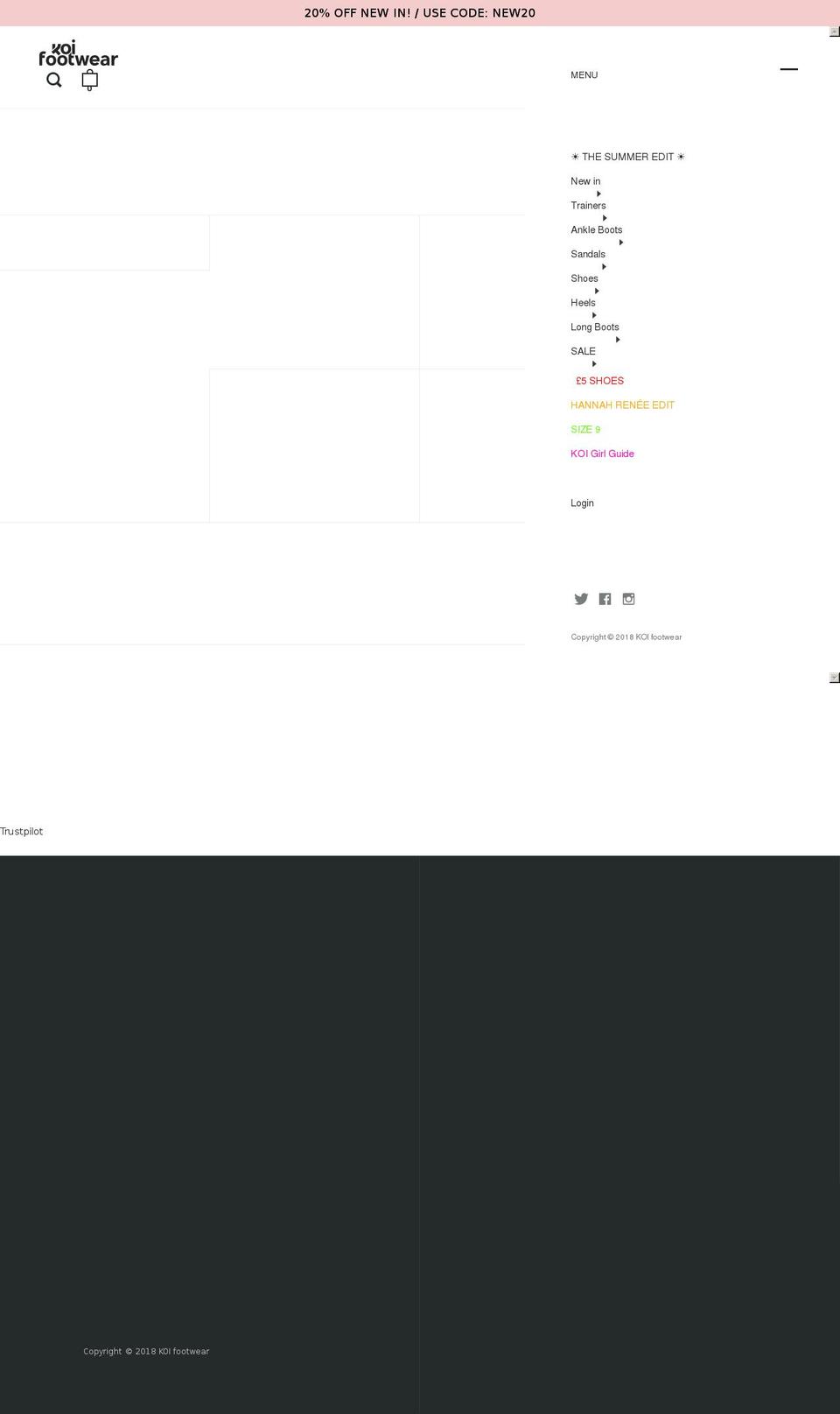 koicouture.com — Shopify storefront screenshot