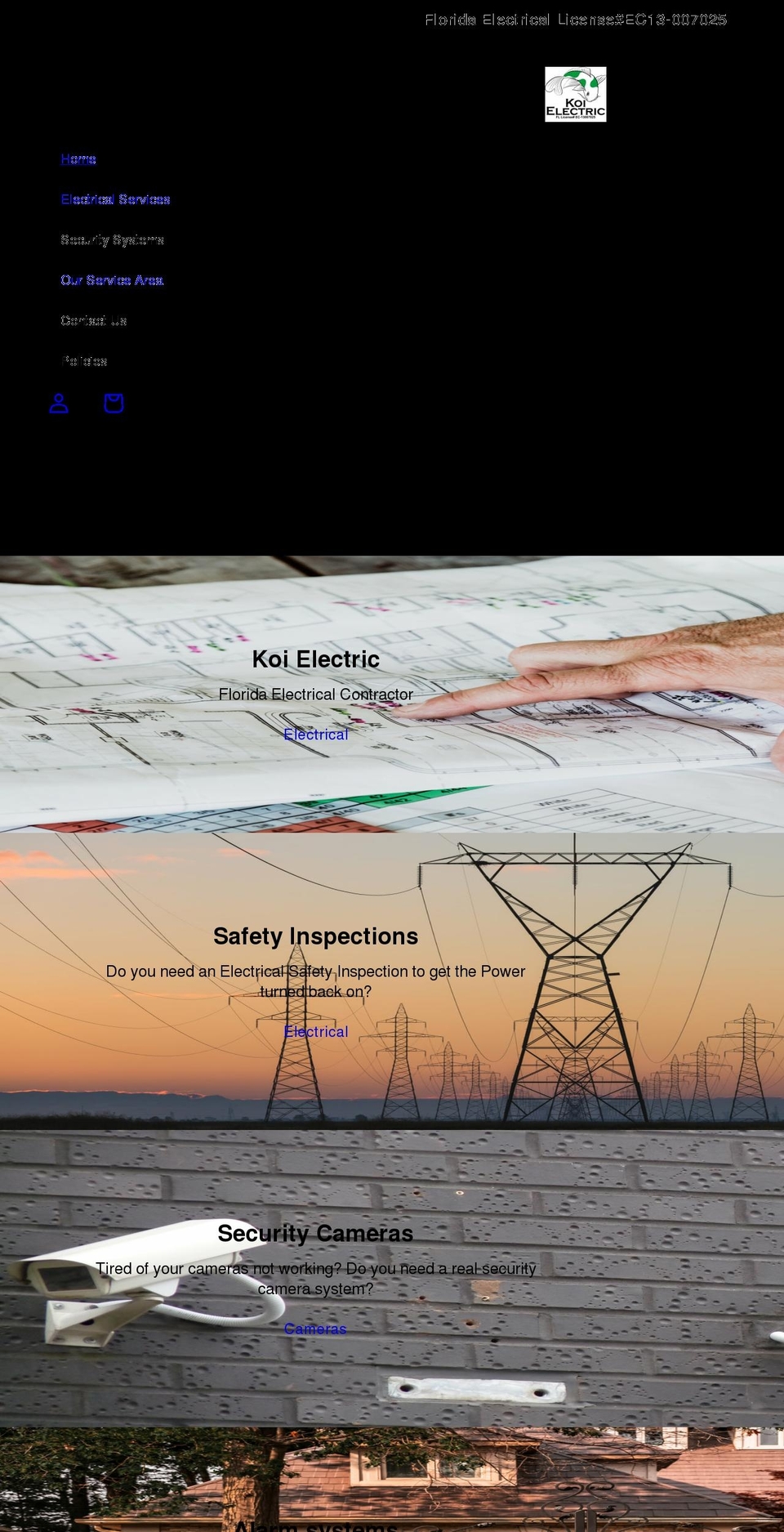 koielectric.com shopify website screenshot