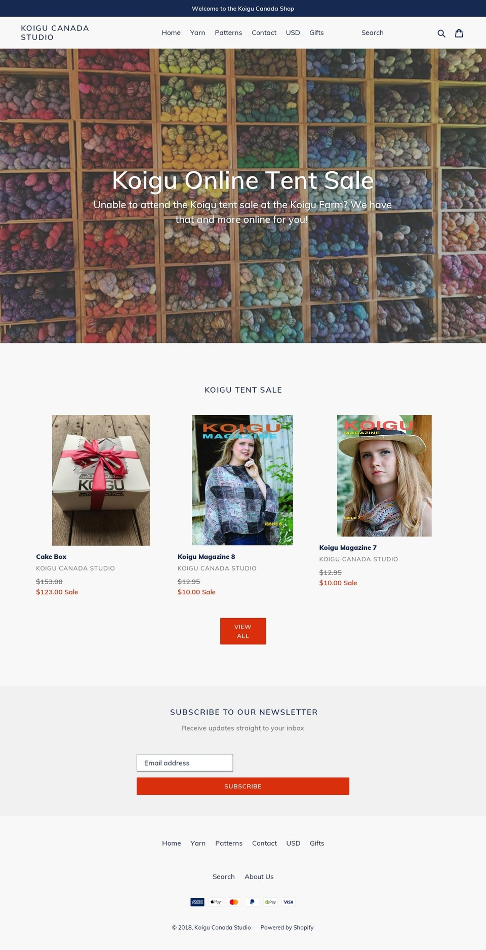 koigucanada.com shopify website screenshot