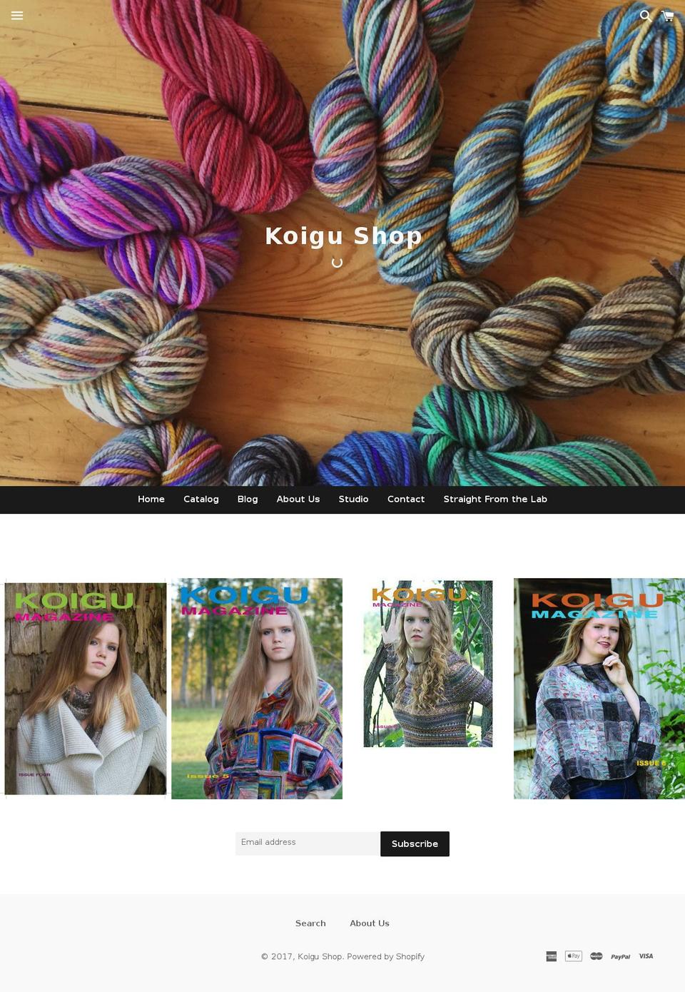 koigustudio.com shopify website screenshot