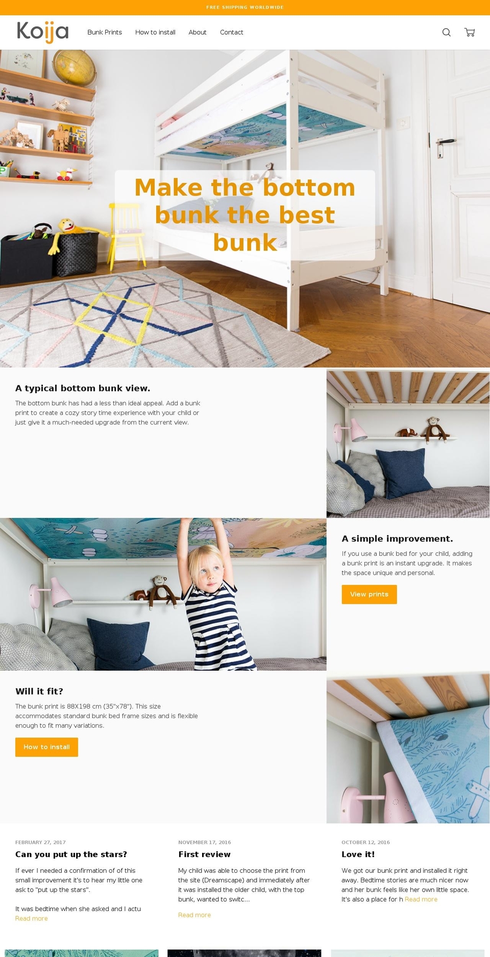 koija.com shopify website screenshot
