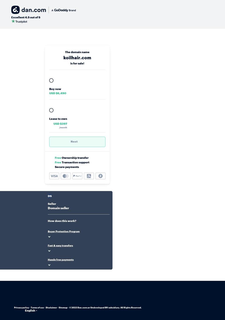 koilhair.com shopify website screenshot