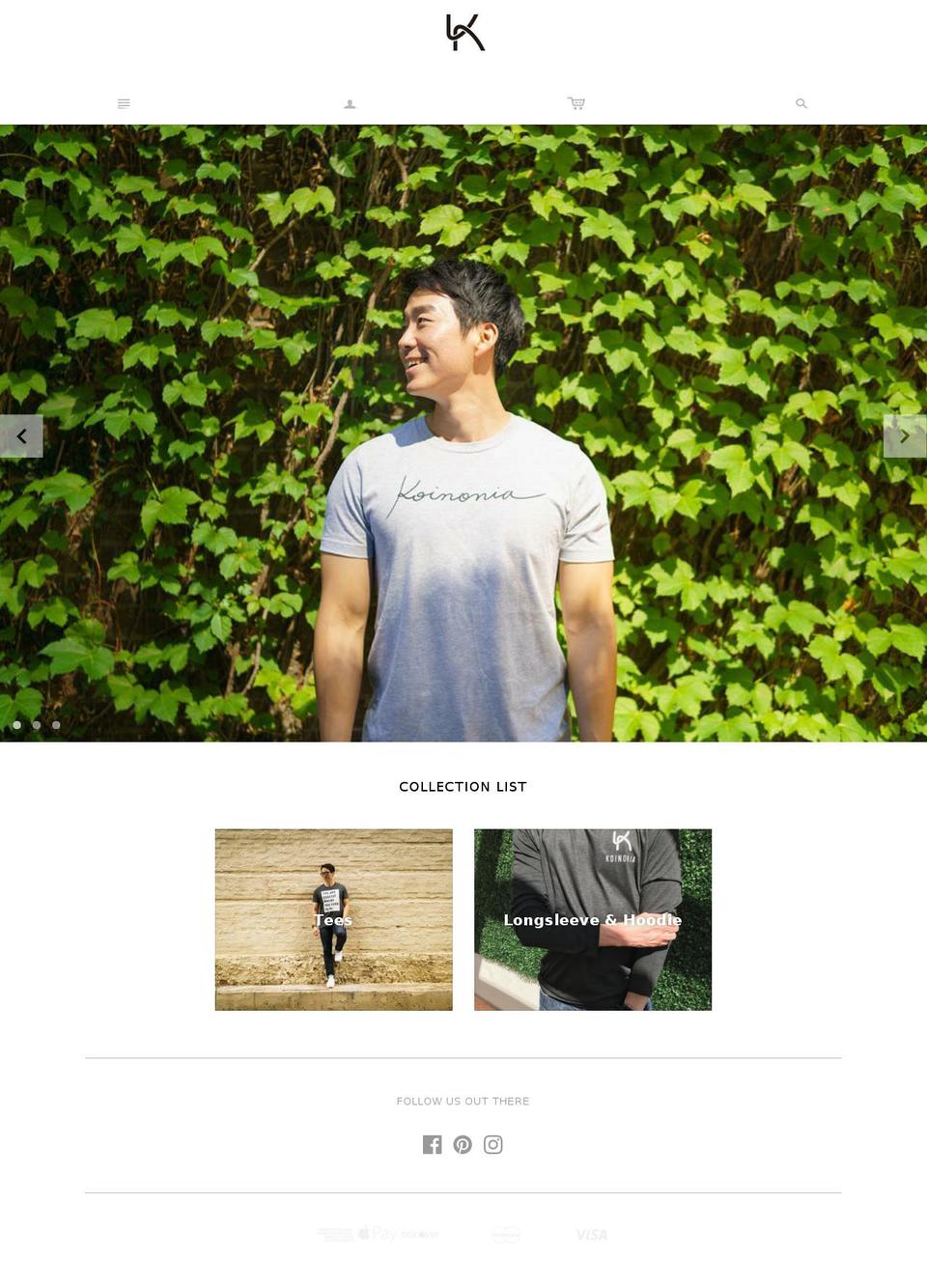 koinoniaco.com — Shopify storefront screenshot